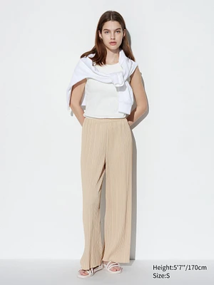 Pleated Straight Pants