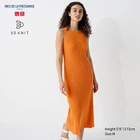3D Knit Ribbed Sleeveless Dress