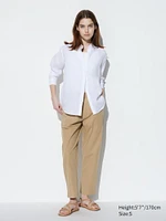 Cotton Relaxed Ankle Pants