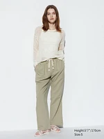 Linen Blend Easy Pants