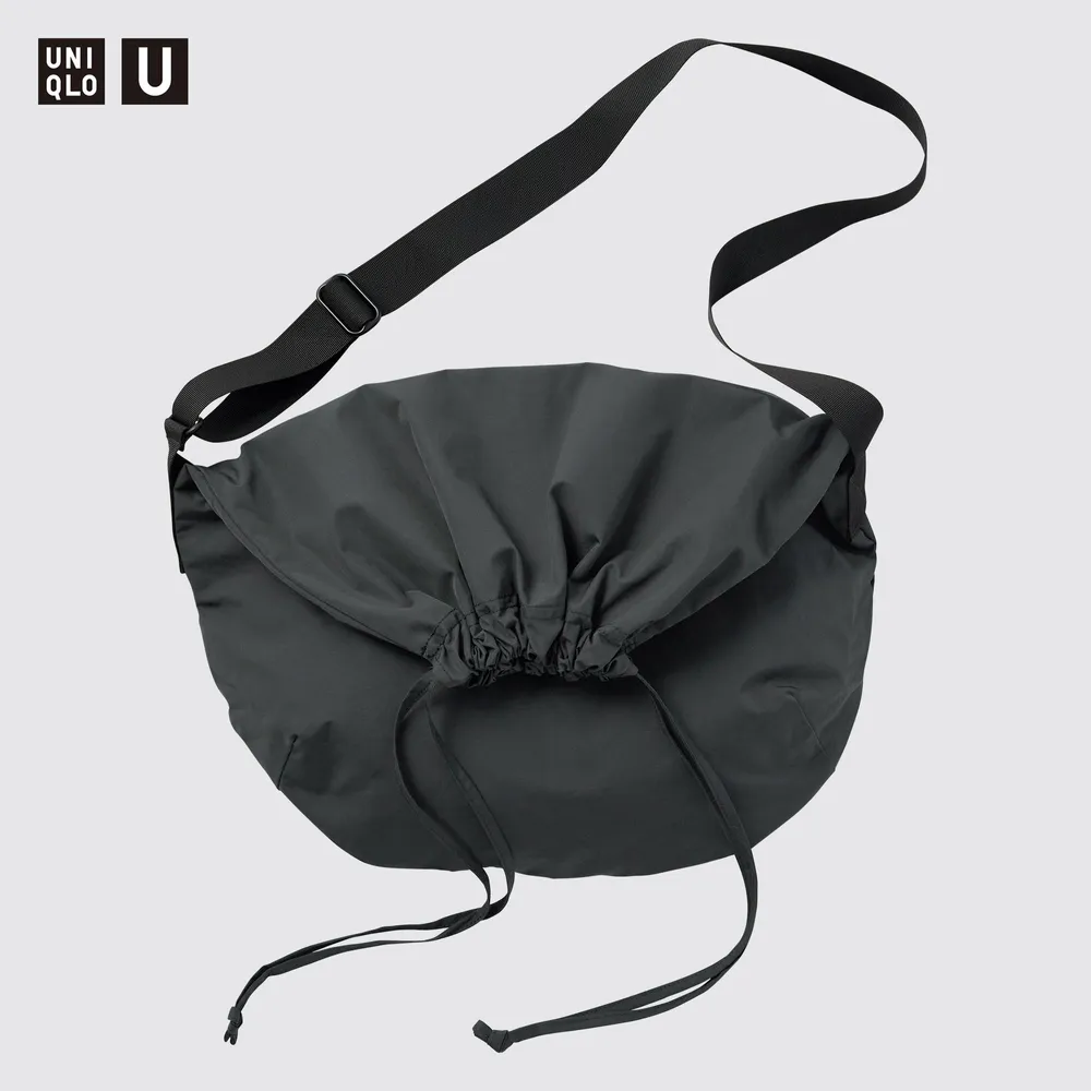 Drawstring Shoulder Bag | Black | One | Uniqlo US