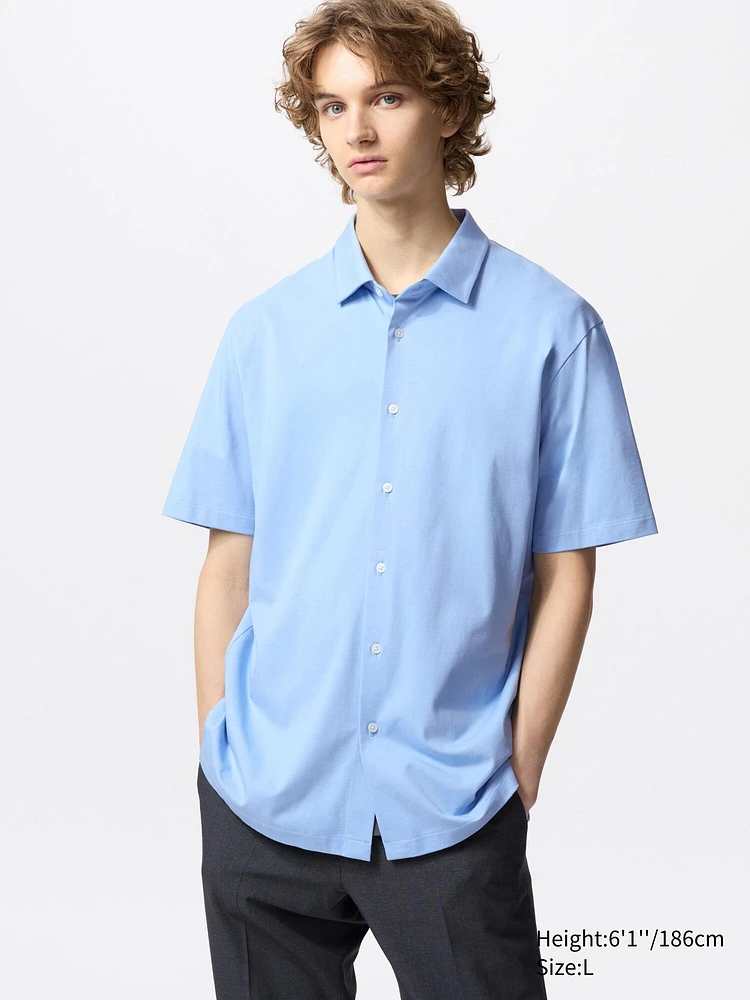 AIRism Cotton Full Open Polo Shirt