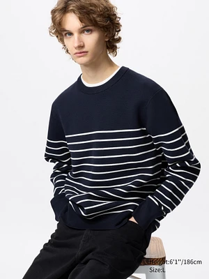 Washable Milano Ribbed Sweater | Striped