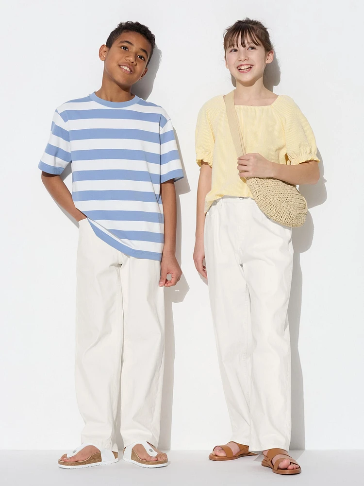 Wide-Fit Color Jeans