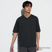 AIRism Cotton Oversized Half-Sleeve T-Shirt