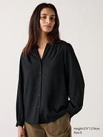 Rayon Gathered Blouse