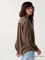 Rayon Gathered Blouse