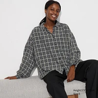 Soft Lawn Gathered Blouse | Checked