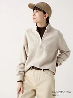 Souffle Yarn Sweater | Half Zip