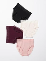 Lace High Rise Briefs