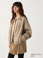 Brushed Jersey Oversized Blouson