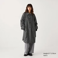 Single Collar Tweed Coat