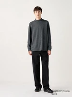 Soft Knitted Fleece T-Shirt | Mock Neck