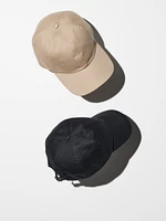 UV Protection Twill Cap | Faux Leather