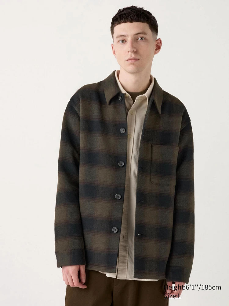 Double Face Shirt Jacket | Checked