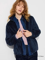 Fluffy Yarn Fleece Full-Zip Jacket