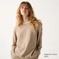 Soft Knitted Fleece Crew Neck T-Shirt