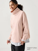 Soft Knitted Fleece Ribbed T-Shirt | High Neck Long Sleeve