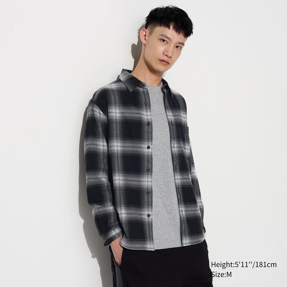 Flannel Checked Long Sleeve Shirt