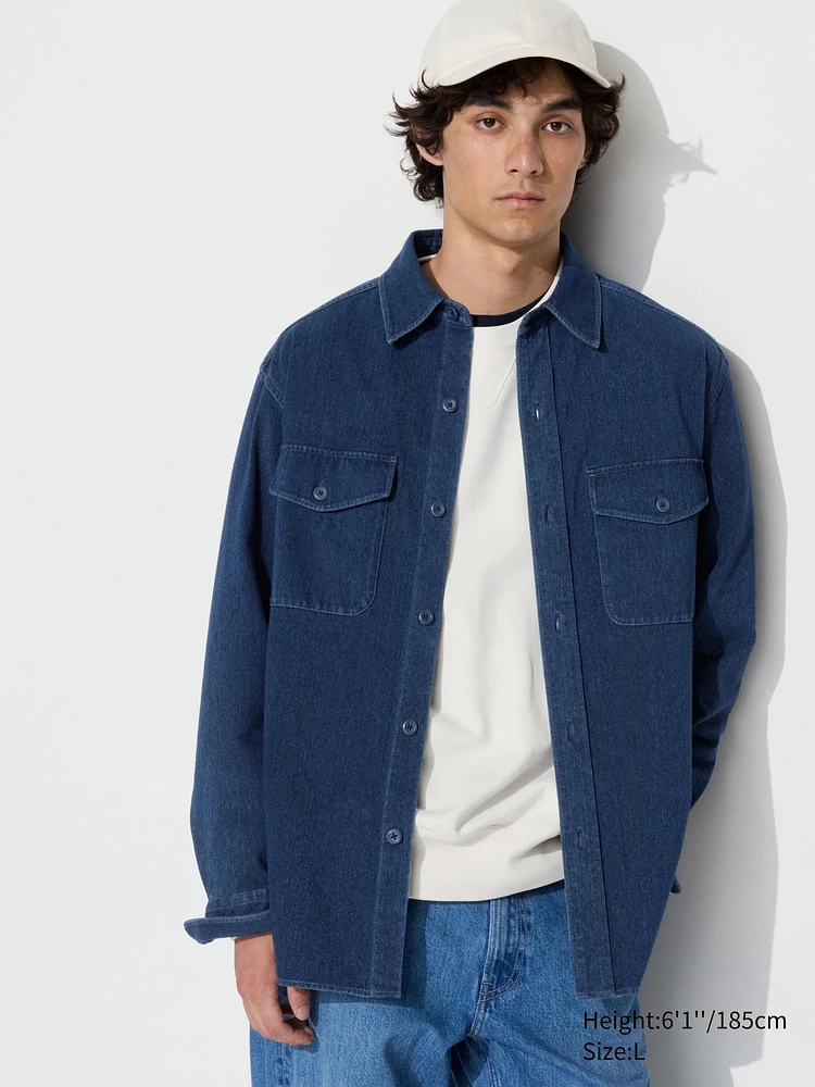 Jersey Overshirt | Denim