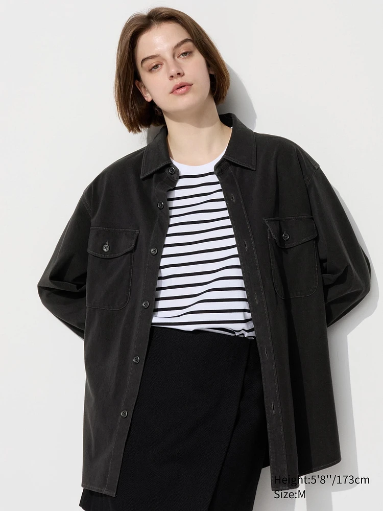 Jersey Overshirt | Denim