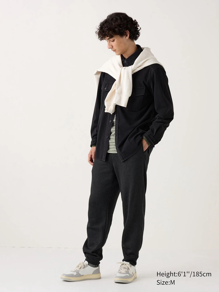 Knitted Fleece Easy Ankle Pants