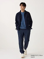 Knitted Fleece Easy Ankle Pants