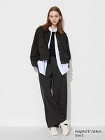 Crepe Jersey Straight Pants