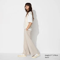 Crepe Jersey Straight Pants