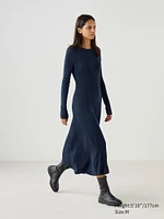 Merino Blend Ribbed Dress