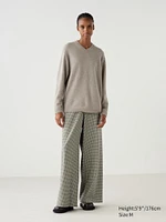 Easy Wide Pants | Checked