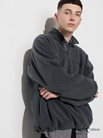 Fleece Half-Zip Oversized Pullover