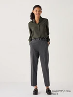 Smart Ankle Pants | 2-Way Stretch Checked