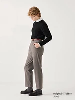 Smart Ankle Pants | 2-Way Stretch Checked