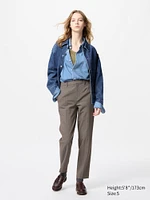 Smart Ankle Pants | 2-Way Stretch Checked Tall