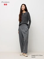 2WAY Pleated Straight Pants