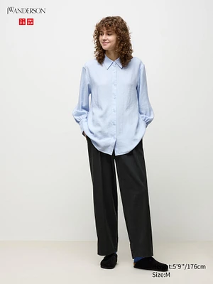 2WAY Pleated Straight Pants