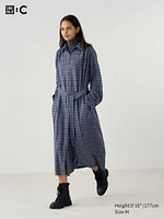 Belted Shirt Dress | Checked