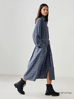 Belted Shirt Dress | Checked