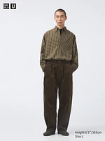 Corduroy Pleated Wide Pants