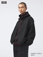 Brushed Jersey Zip-Up Blouson