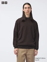 Merino Blend Mock Neck Sweater