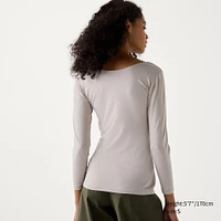 HEATTECH Scoop Neck T-Shirt | Long-Sleeve