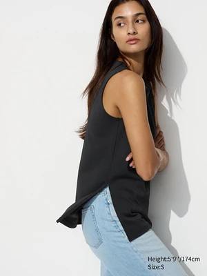 Crepe Jersey T-Shirt | Sleeveless