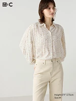 Printed Sheer Blouse