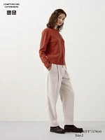 Tweed Pleated Tapered Pants