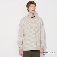 AIRism Cotton T-Shirt | Long Sleeve Striped