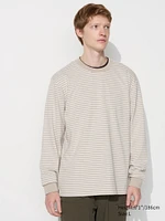 AIRism Cotton T-Shirt | Long Sleeve Striped