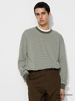 AIRism Cotton T-Shirt | Long Sleeve Striped