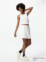 Linen Blend Skort